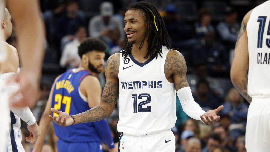 Ja Morant, durante un partido con Memphis Grizzlies.