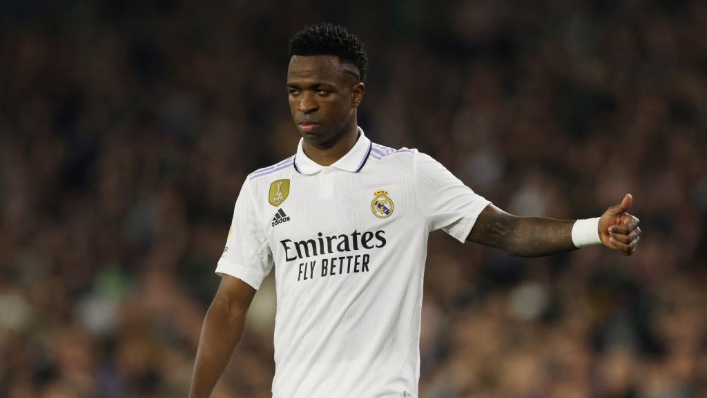 Vinicius Júnior, en un partido del Real Madrid de la temporada 2022/2023