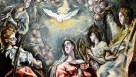 Detalle de la Inmaculada Oballe pintada por el Greco.
