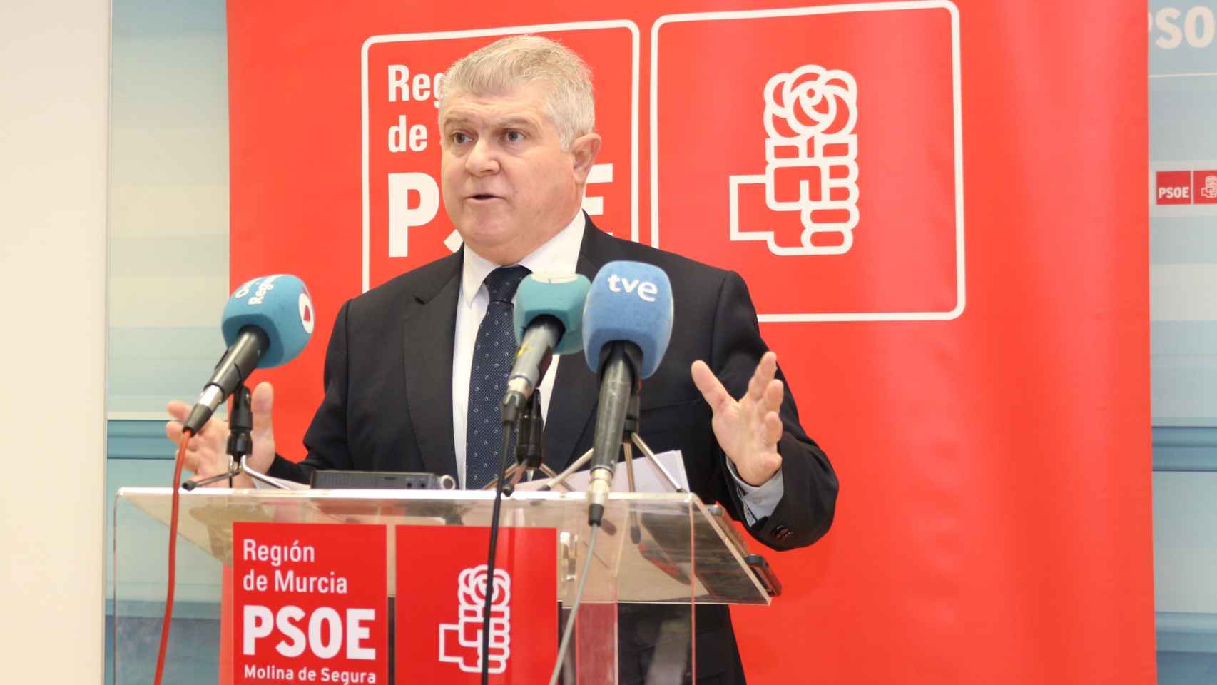 José Vélez, secretario general del PSOE en la Región de Murcia.