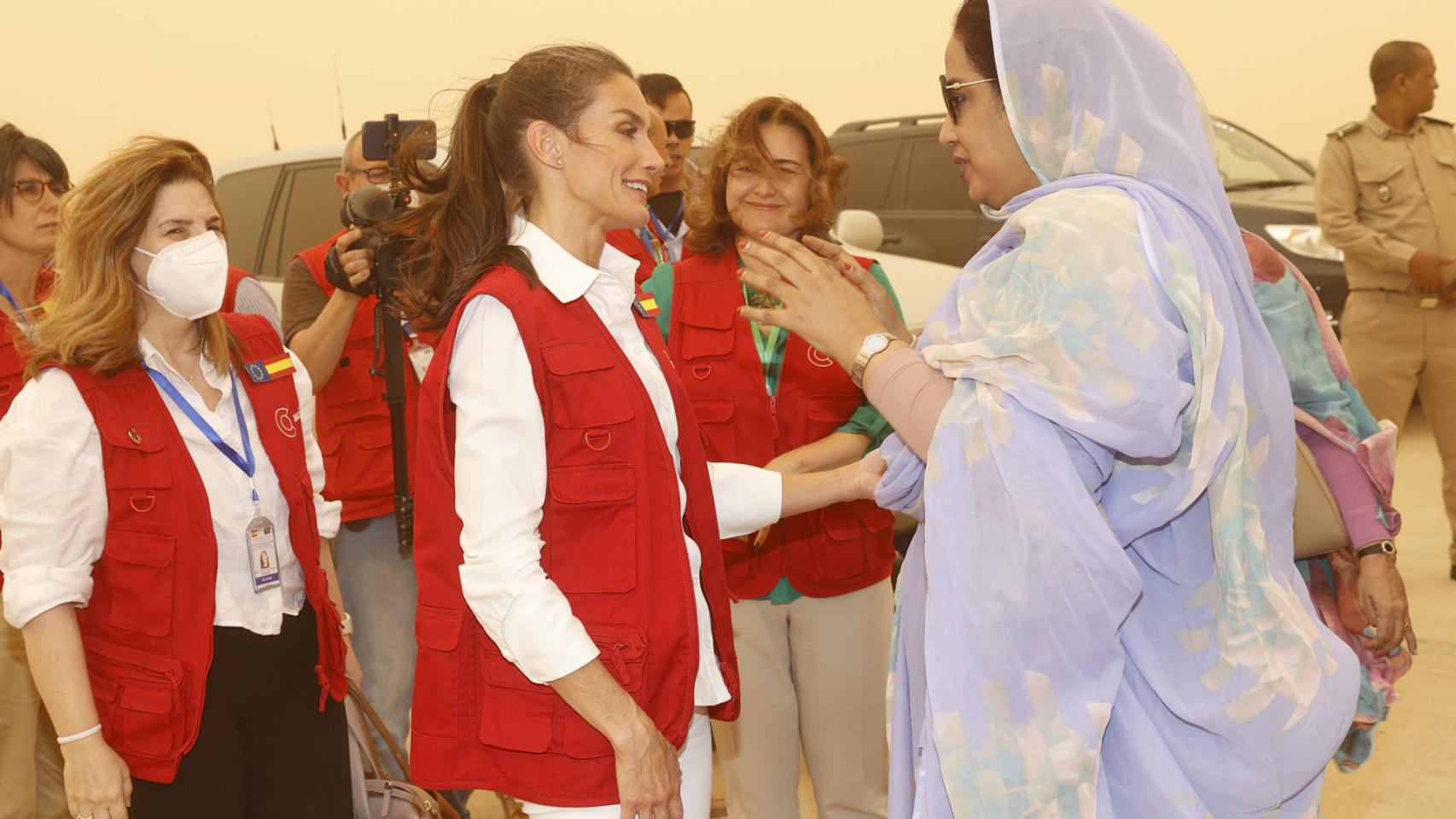 Su viaje a Mauritania estuvo muy centrado en las mujeres.
