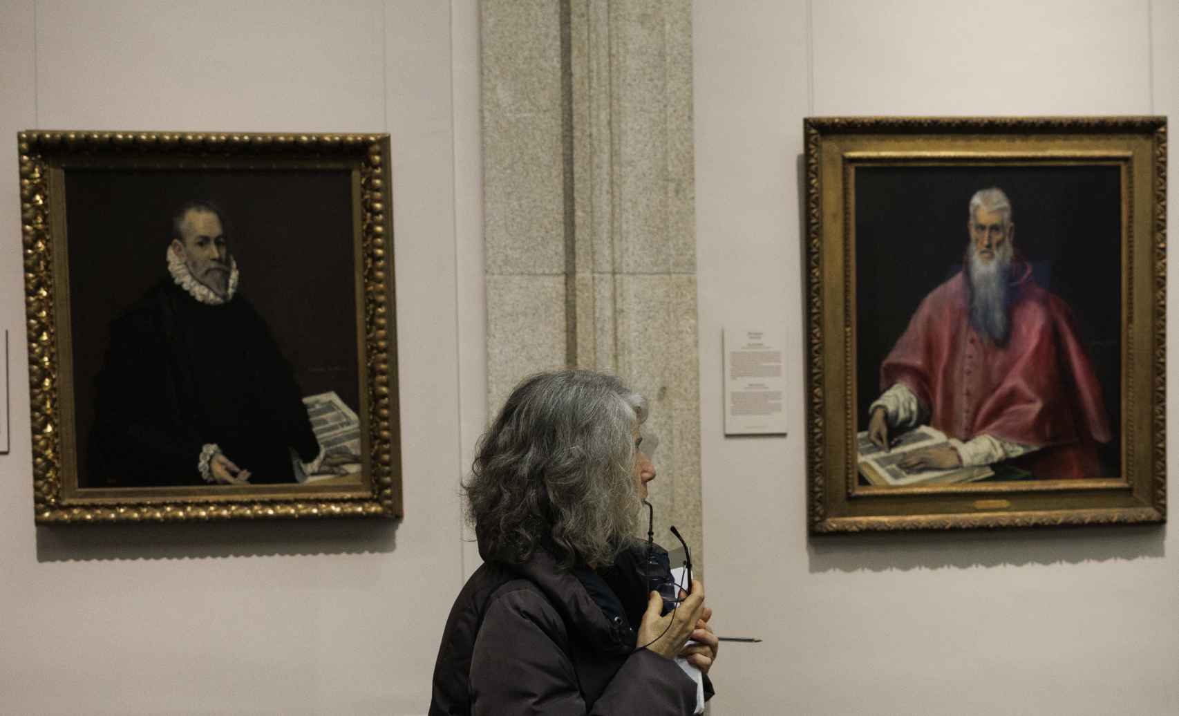 'Retrato de un médico' y 'San Jerónimo', dos de los cuadros que se relacionan en la muestra.