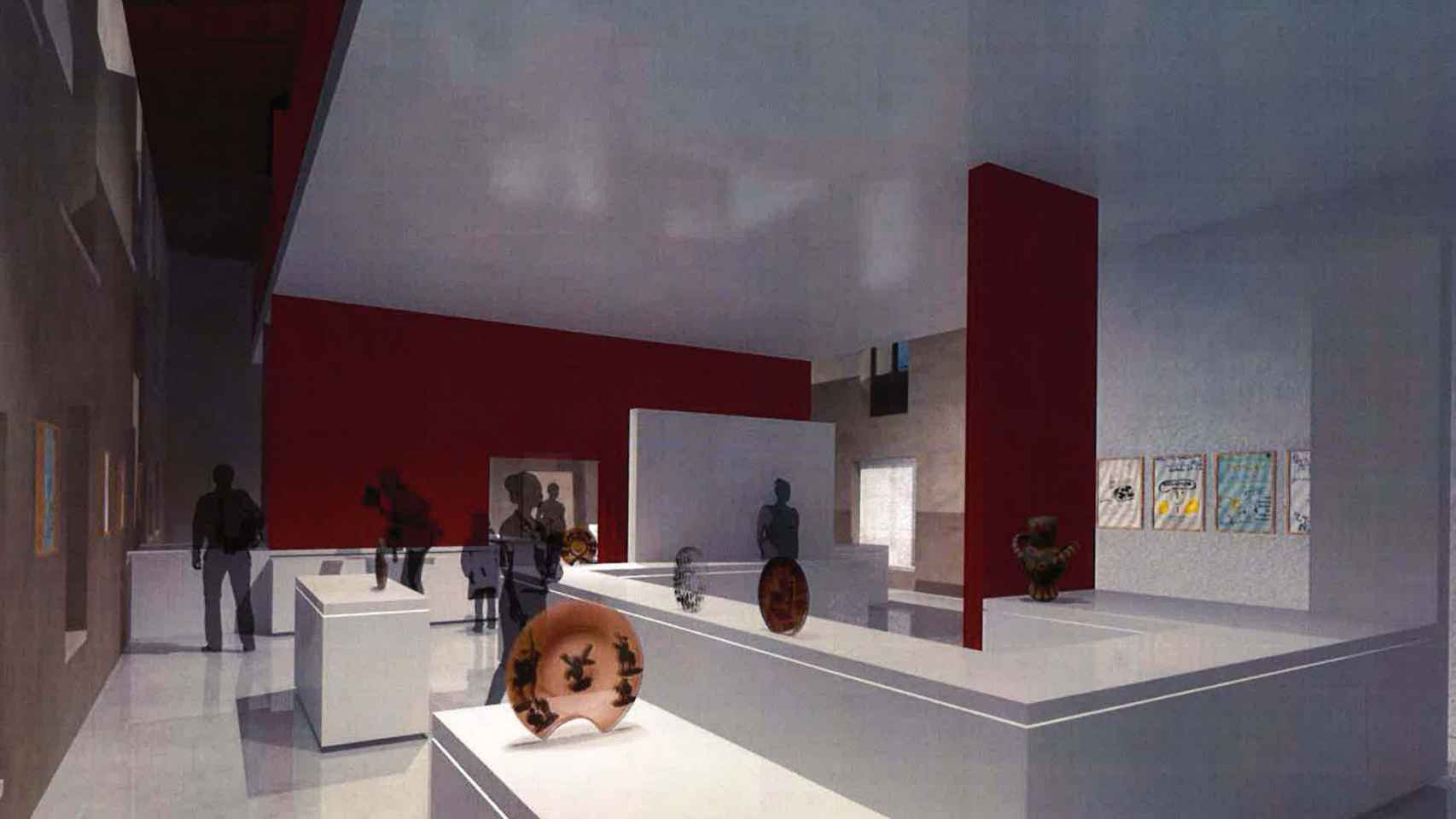 Interior del Museo Picasso donde se expondrá la colección permanente.