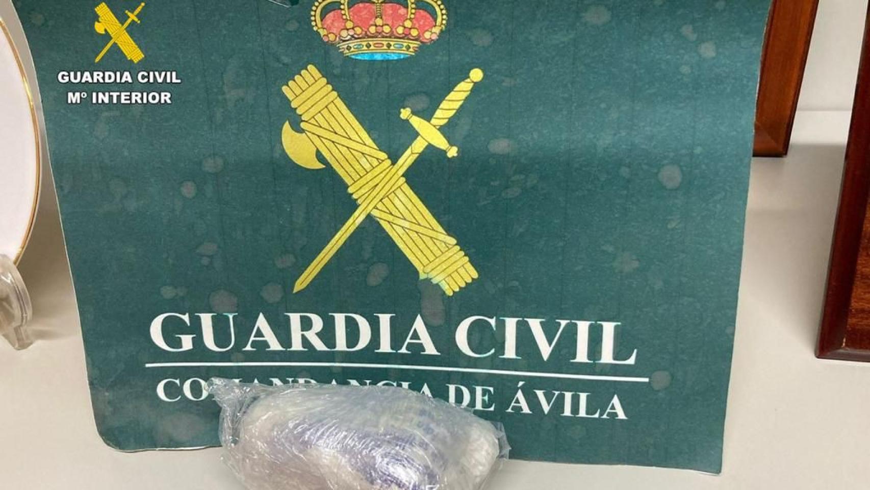 Sustancia incautada por la Guardia Civil de Ávila.