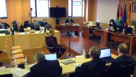 Momento de la sesión judicial hoy en León