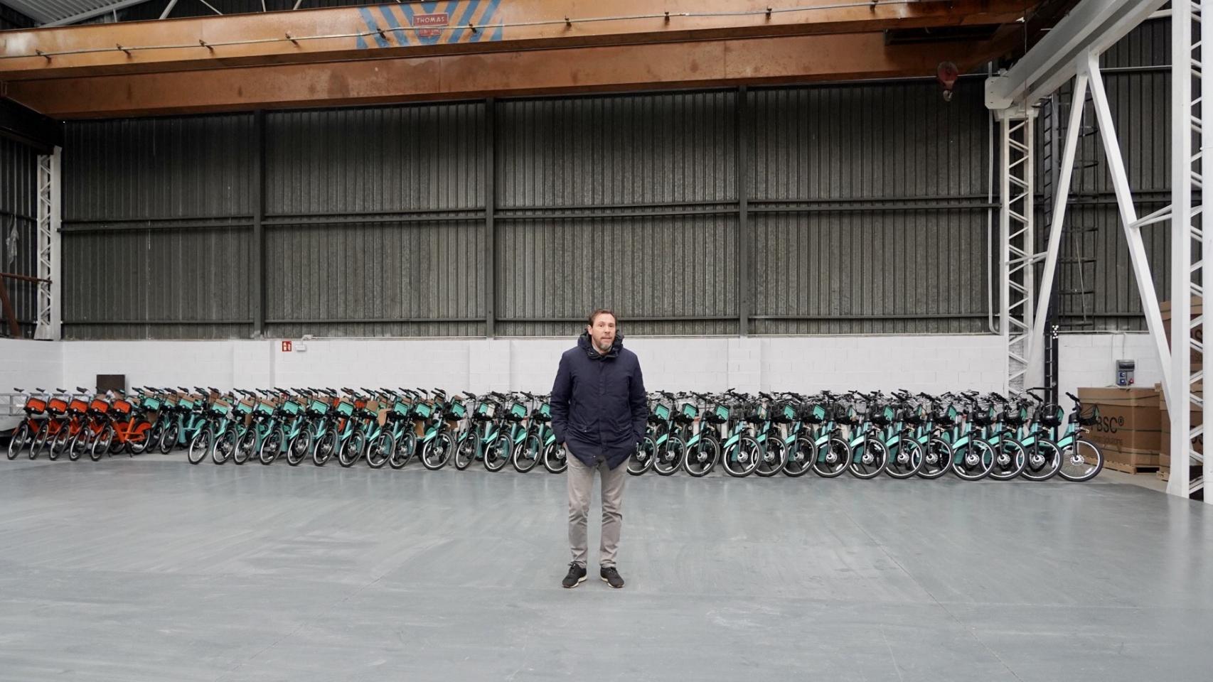 Óscar Puente en la inauguración del sistema BIKI