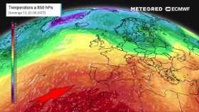 La masa de calor que afectará a mediados de marzo a Canarias y la Penísula. Meteored.