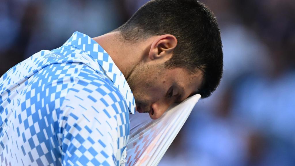 Novak Djokovic, en el Open de Australia 2023