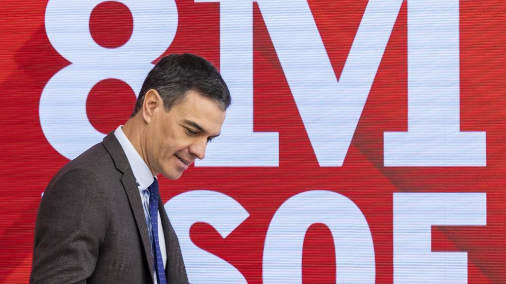 El presidente Pedro Sánchez este lunes en la reunión de la Ejecutiva del PSOE.