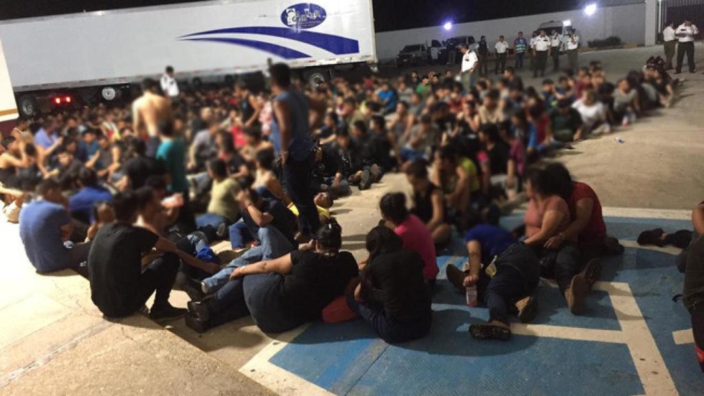 Imagen de los inmigrantes rescatados.