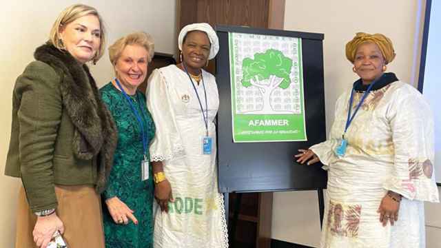 Quintanilla en la CSW de Naciones Unidas junto a mujeres africanas