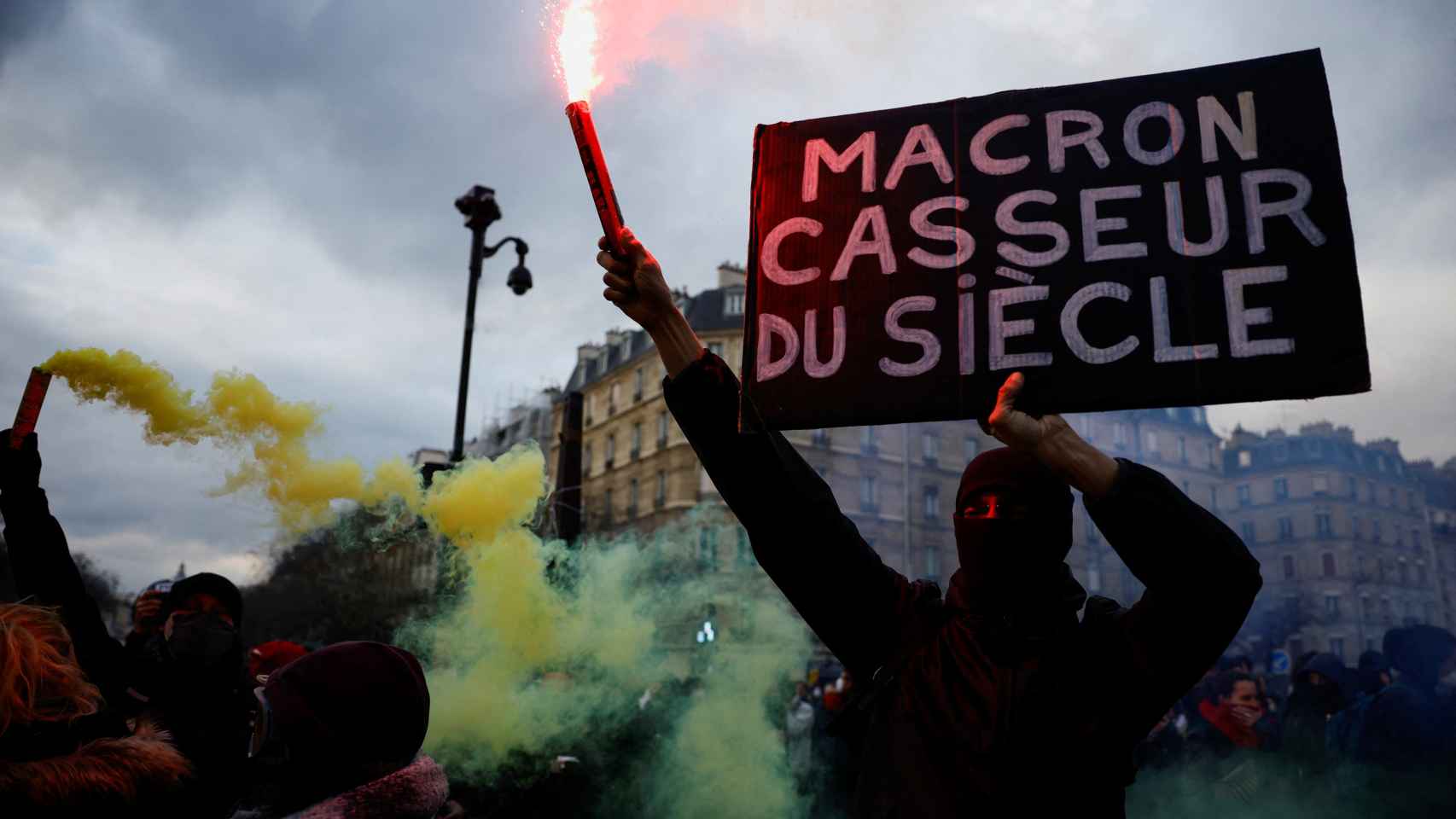 Sexta jornada de protesta nacional en Francia contra la reforma de las pensiones.