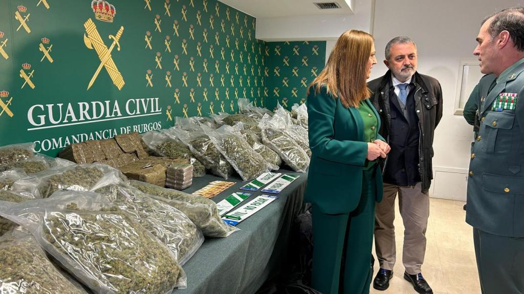 Los 73 kilogramos incautados de marihuana y 20 de hachís