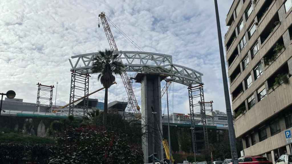 Avance de las obras del ascensor Halo en Vigo.