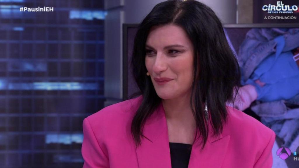 Las lágrimas de Laura Pausini en 'El Hormiguero'.