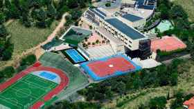 Vista aérea del International School San Patricio de Toledo.