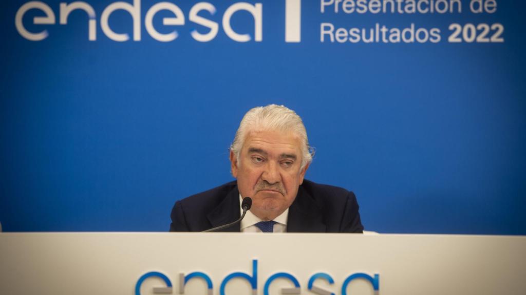 José Bogas, consejero delegado de Endesa, en la presentación de resultados de Endesa, el pasado mes de febrero.