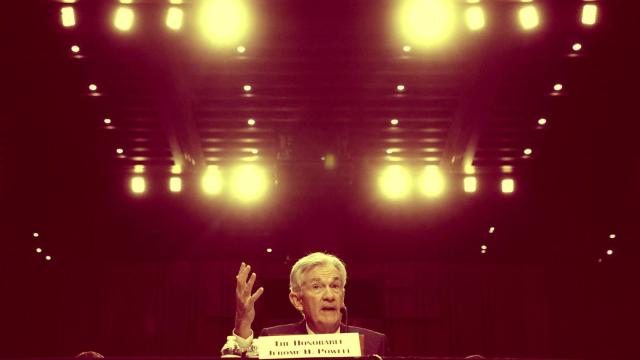 El presidente de la Fed, Jerome Powell, durante su comparecencia ante el Comité Bancario del Senado de Estados Unidos.