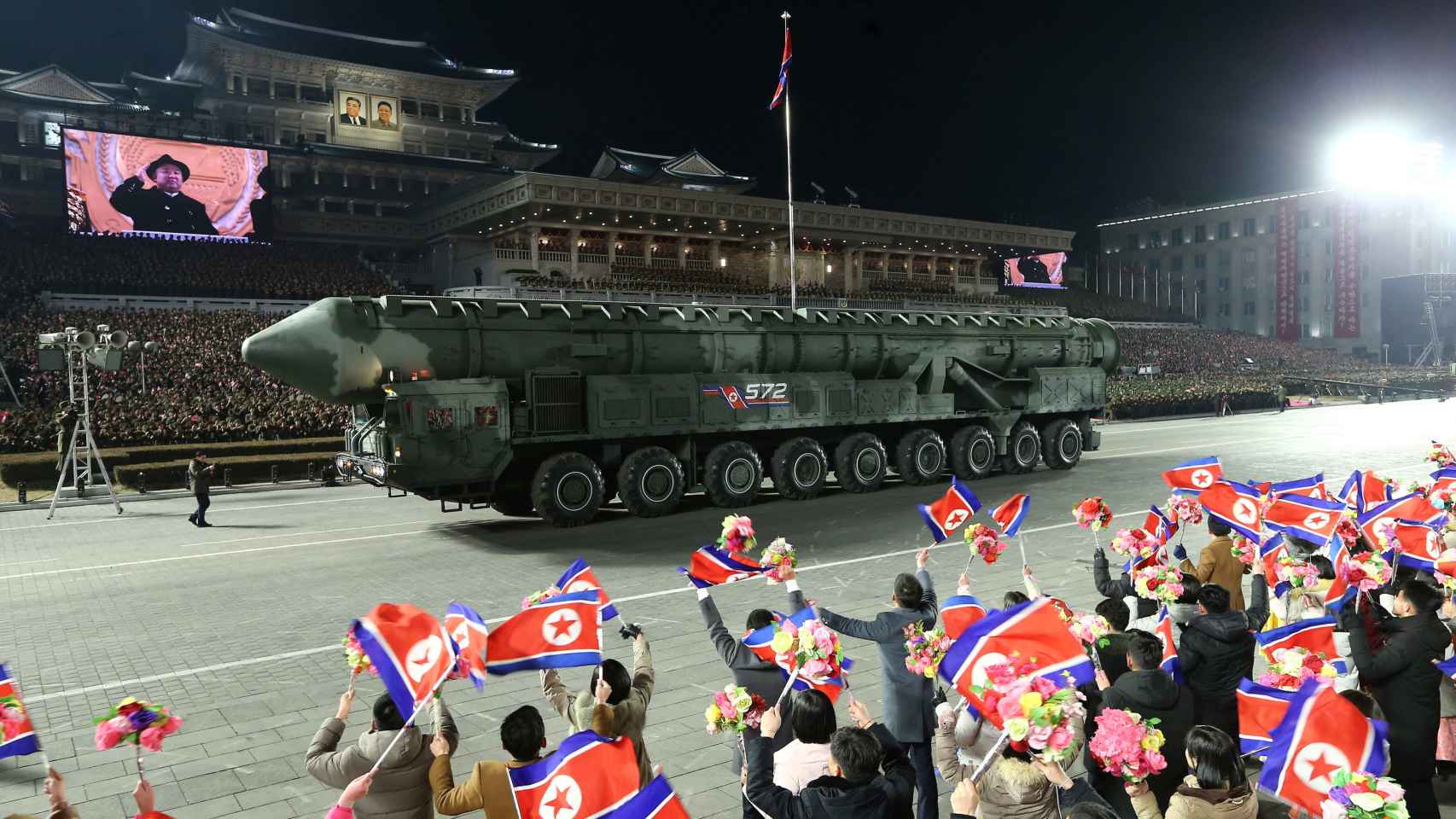 Desfile militar de Corea del Norte.