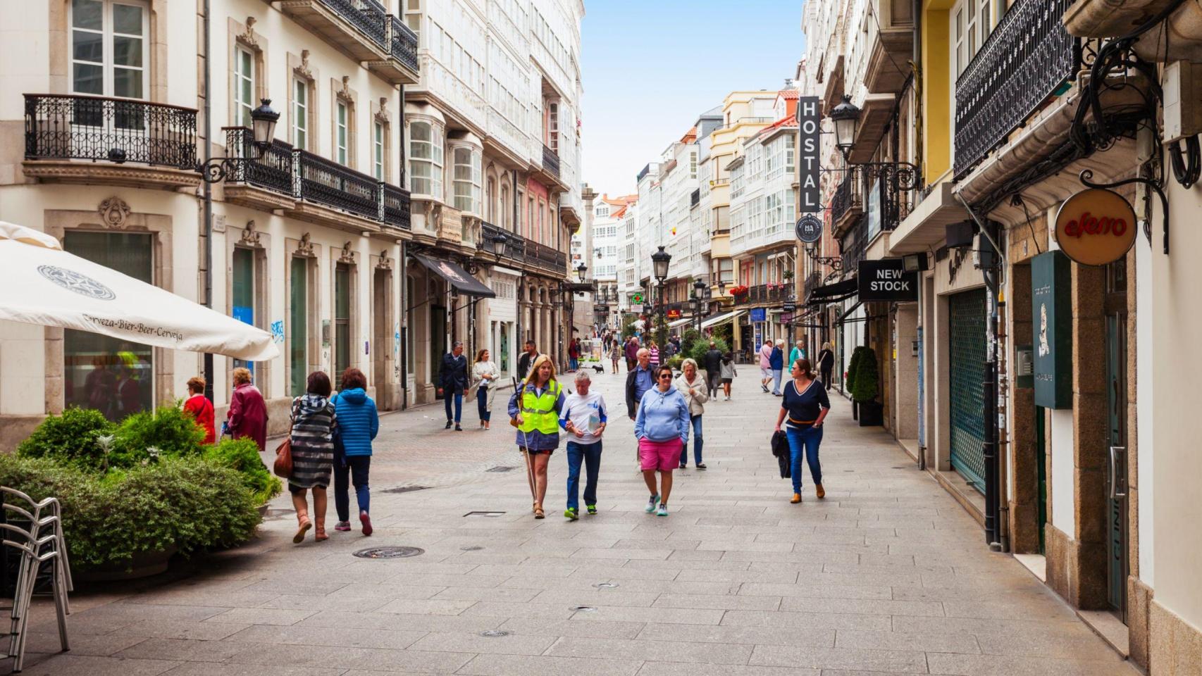 Imagen de archivo de la calle Riego de Agua en A Coruña