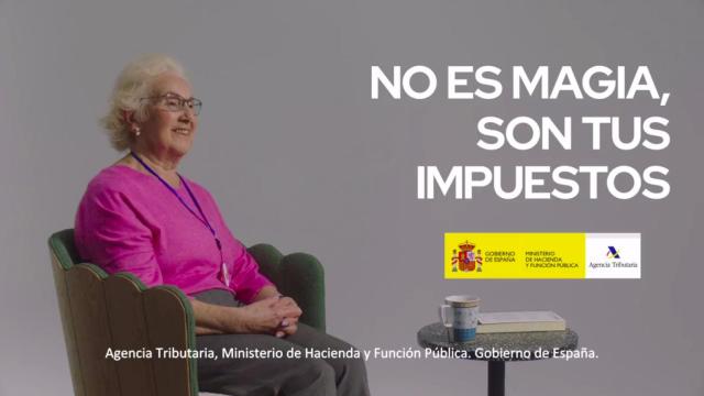 Captura del vídeo de la campaña del Ministerio de Hacienda.