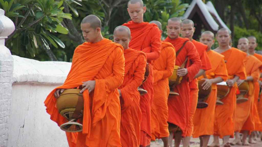 Monjes de Laos.