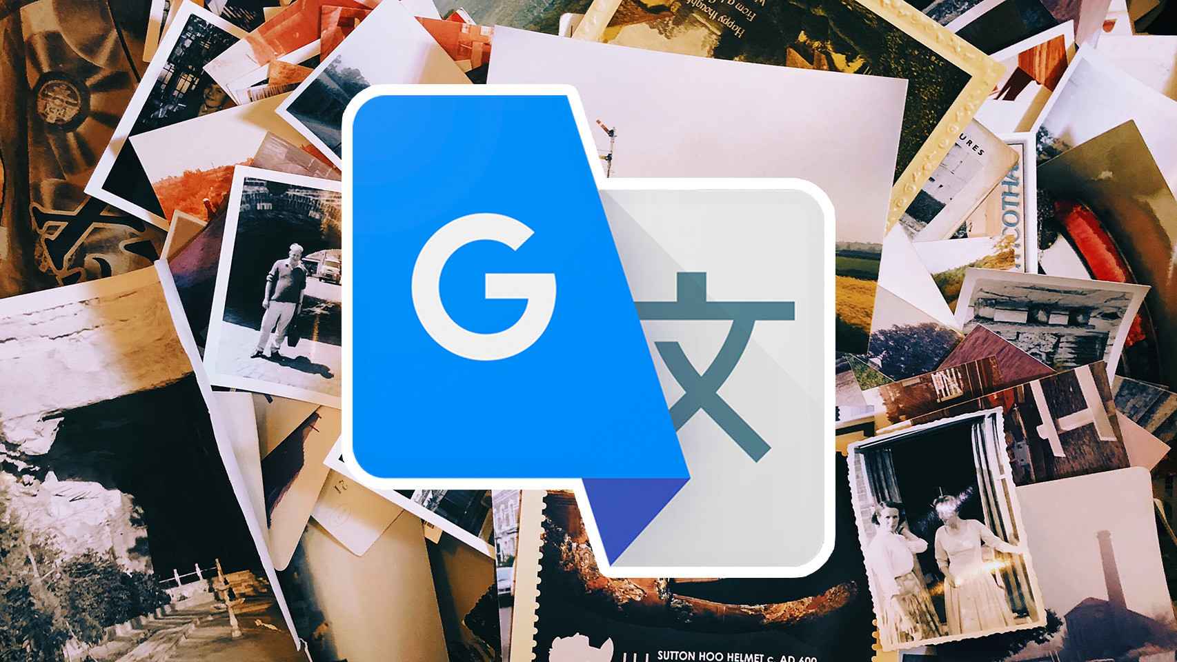 Fotografías con el logo de Google Translate.