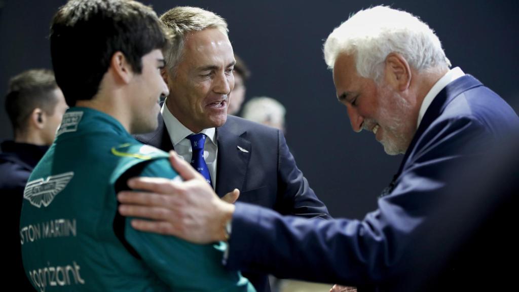 Lance Stroll y su padre Lawrence, dueño de Aston Martin