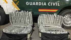 Imagen de la droga incautada por la Guardia Civil de Segovia.