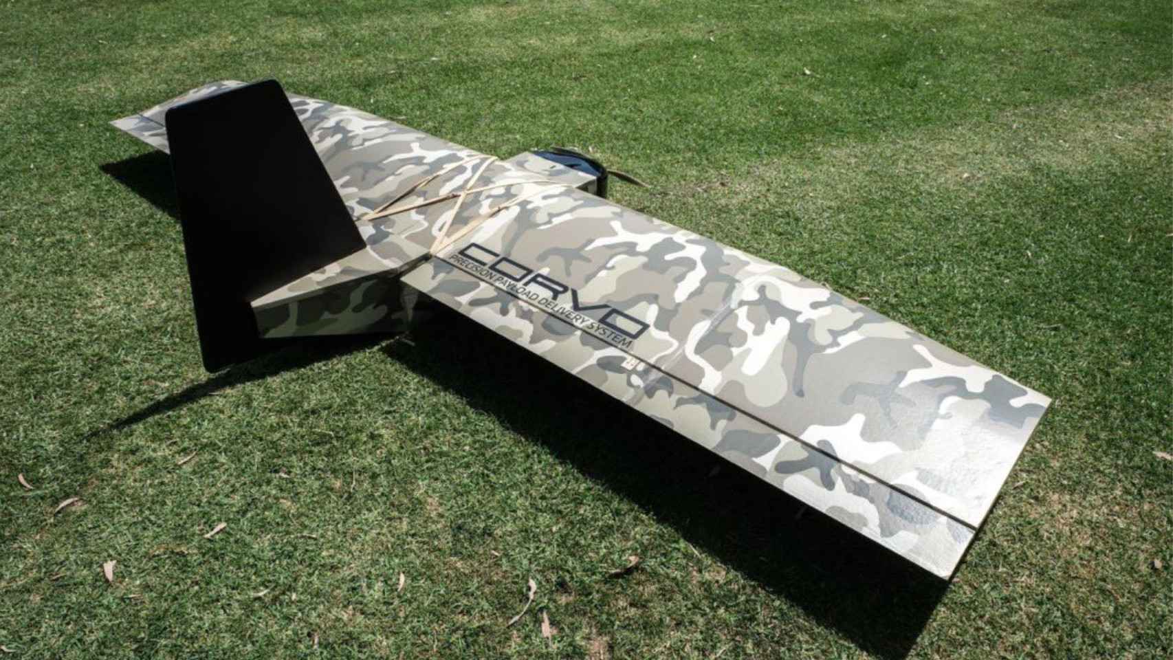 Dron Corvo PPDS con fuselaje de camuflaje