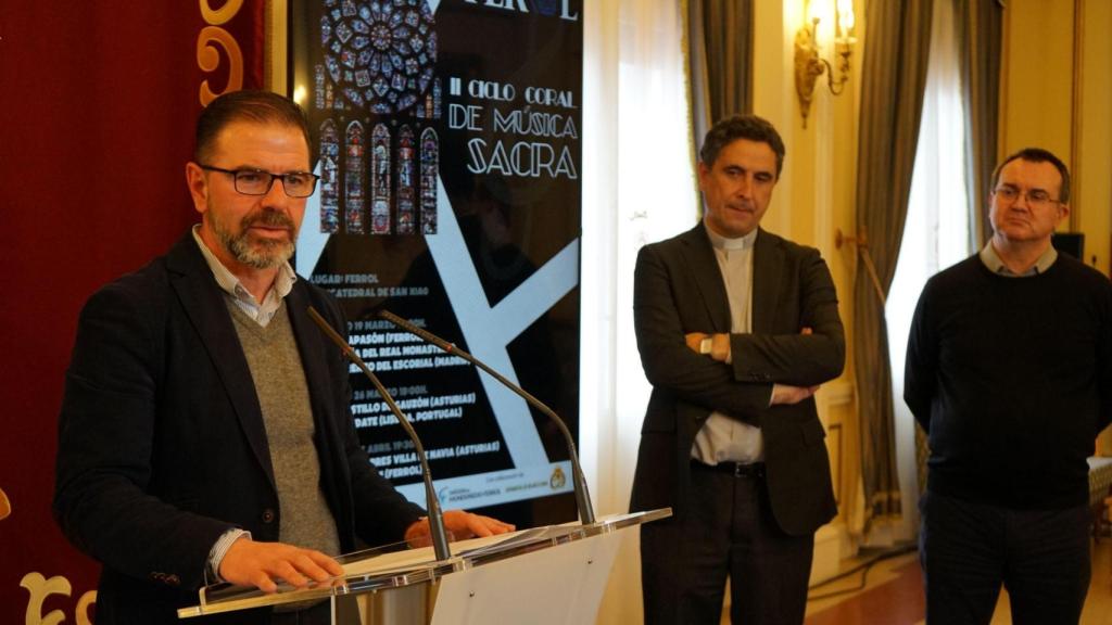 Ángel Mato durante su intervención en la presentación