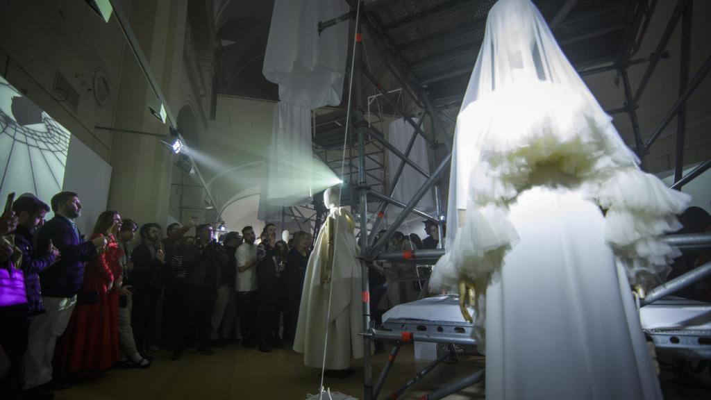 Detalle del desfile de Leandro Cano.