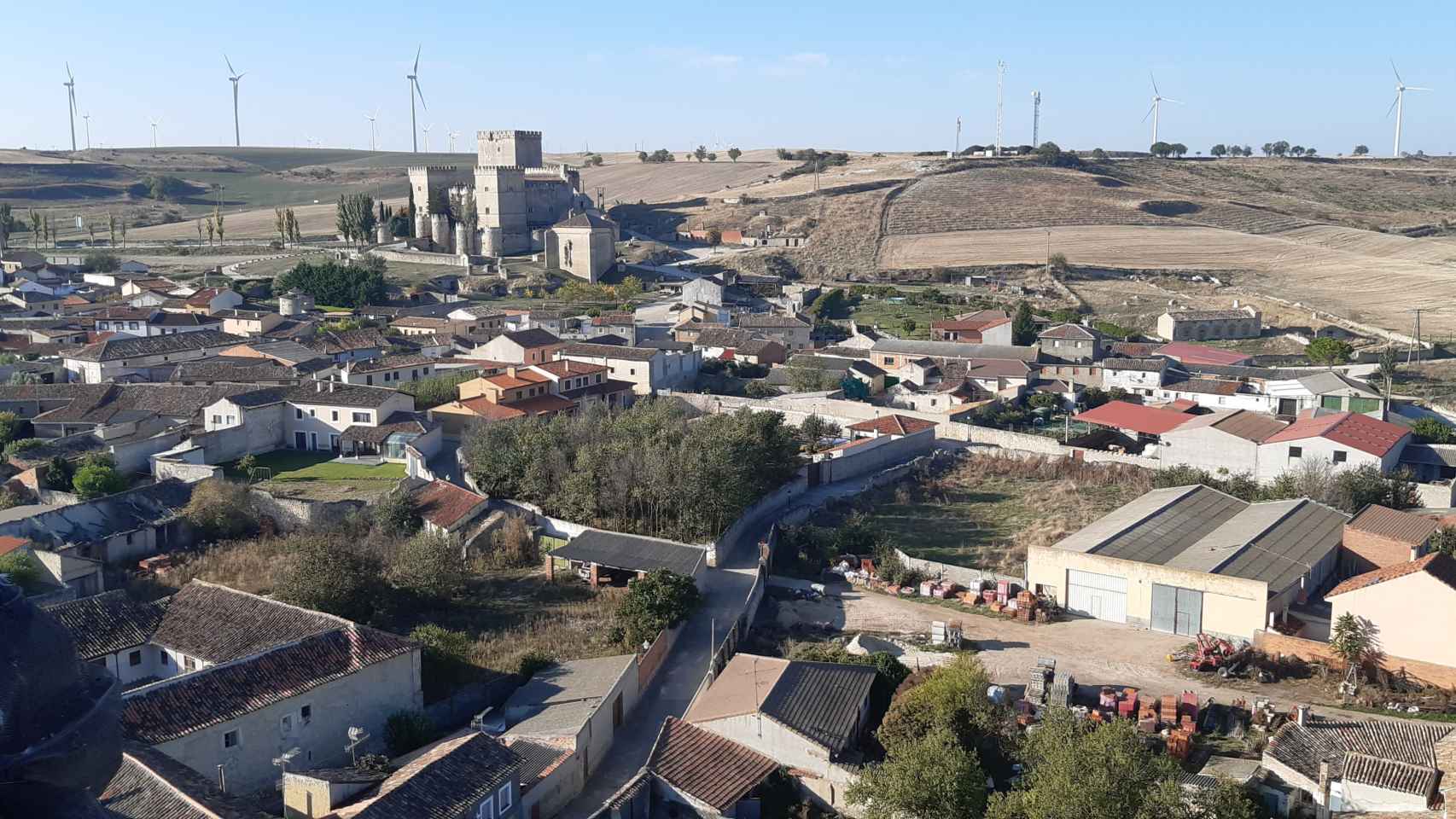Vista panorámica de Ampudia. Foto cedida por el Ayuntamiento de Ampudia a EL ESPAÑOL de Castilla y León
