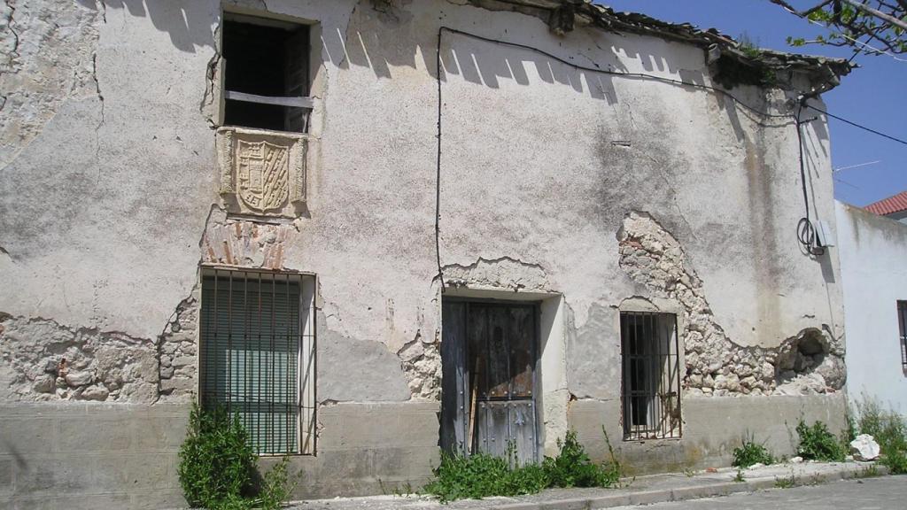 La casa de Juan de Zúñiga y Avellaneda antes de su derribo.