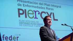 El presidente de la Junta, Alfonso Fernández Mañueco, presentando el Piercyl