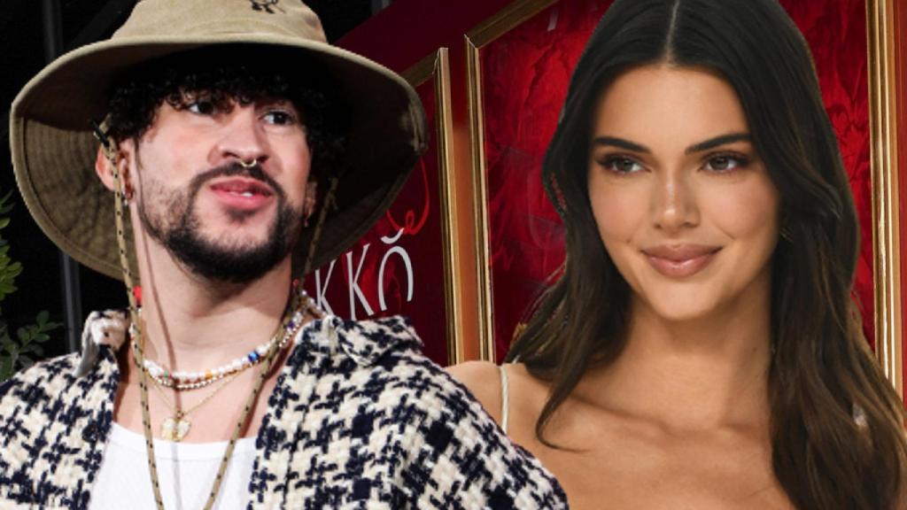 Kendall Jenner y Bad Bunny, en un montaje de JALEOS.