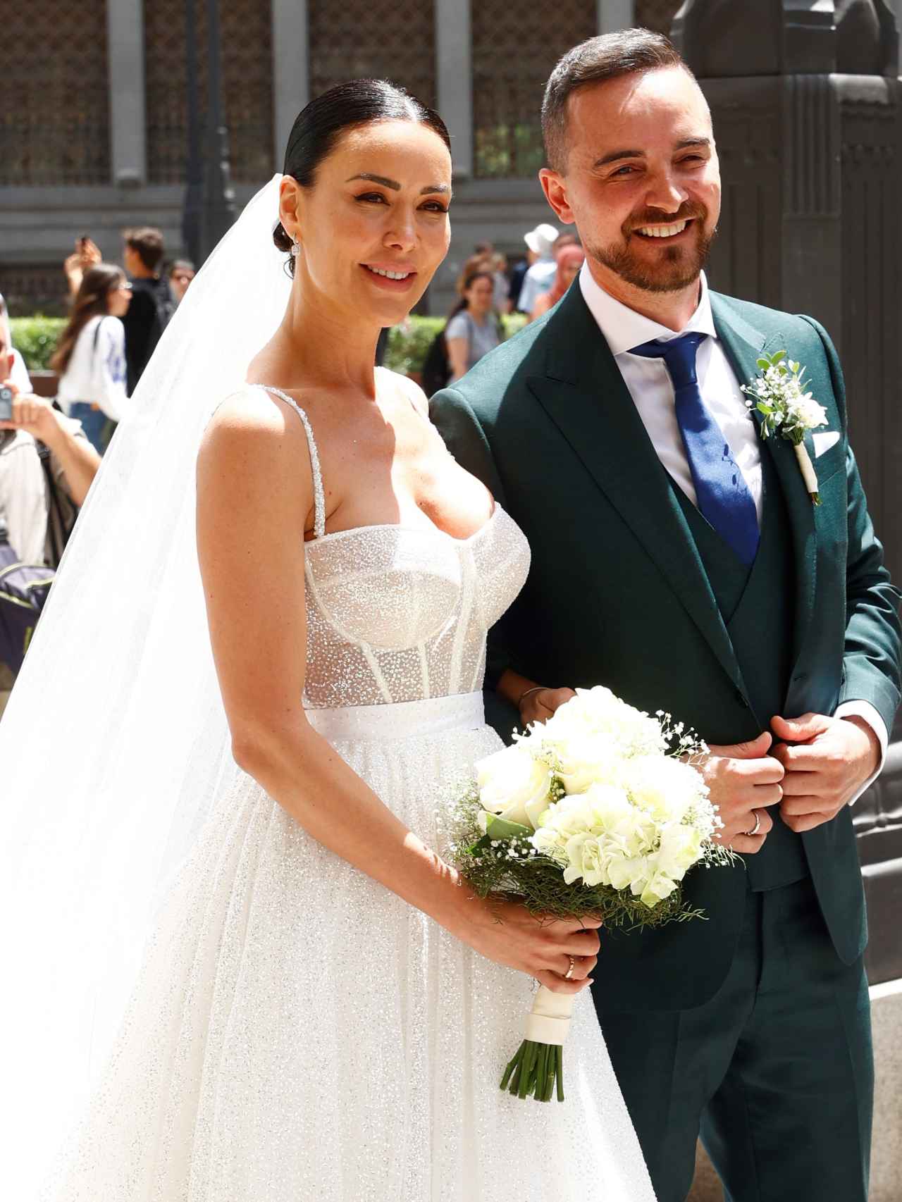 Vania Millán y Julián Bayón el día de su boda.