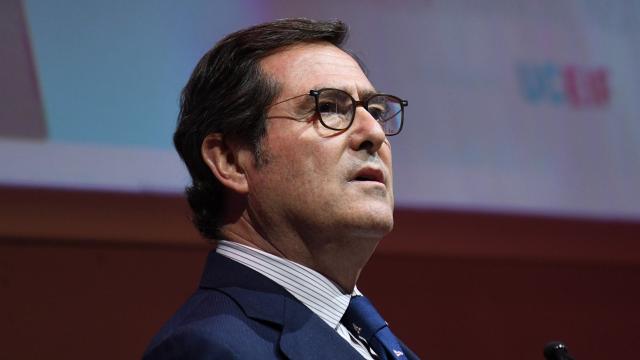 El presidente de la patronal CEOE, Antonio Garamendi