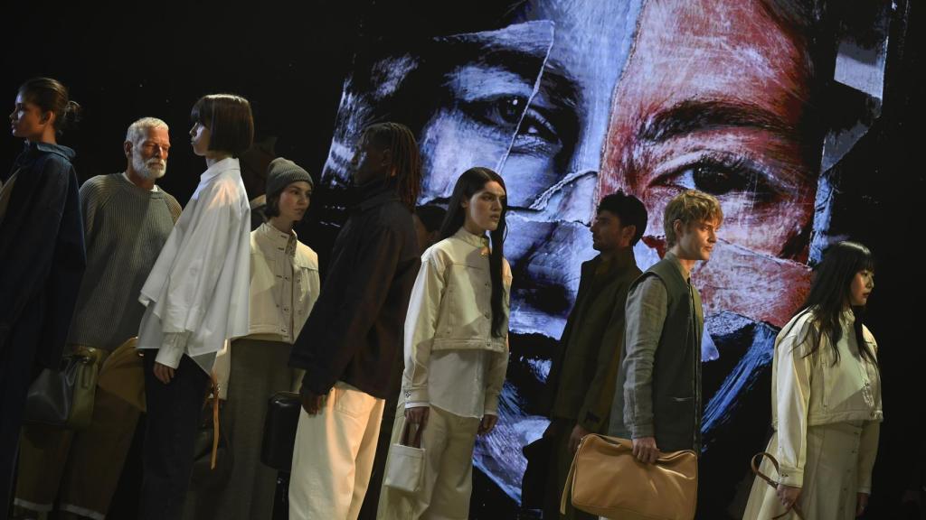 Detalle del desfile de Adolfo Domínguez.