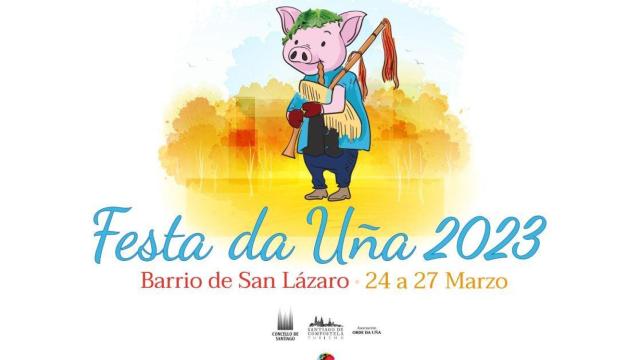 Cartel para la Festa da Uña 2023