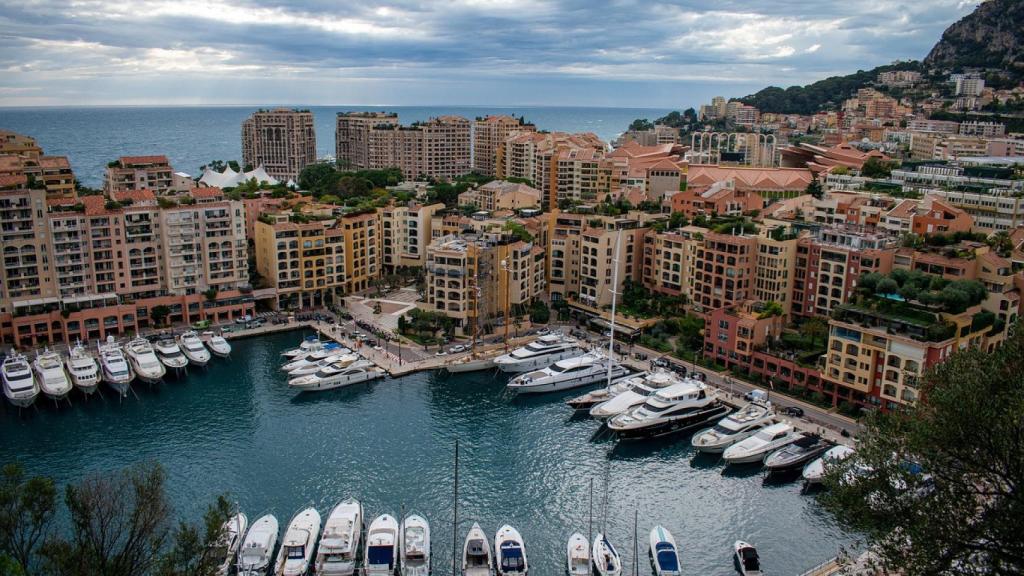 Vista aérea del Principado de Mónaco.