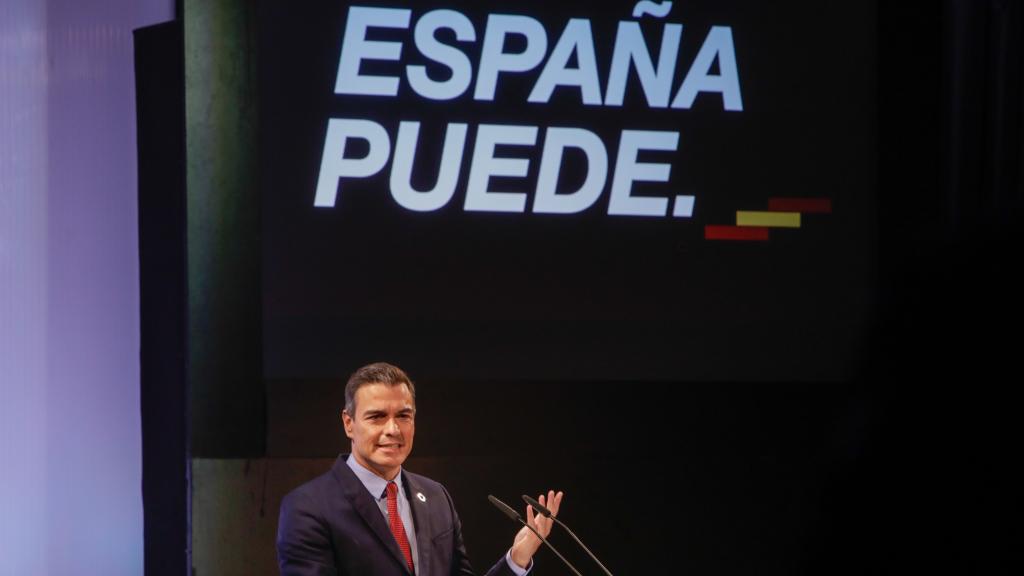 El presidente del Gobierno, Pedro Sánchez, en agosto de 2020, en una conferencia celebrada en Madrid a la que asistieron ejecutivos del Ibex.
