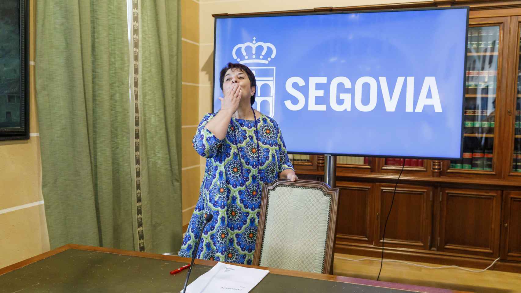 Clara Luquero informa de su dimisión en la alcaldía de Segovia