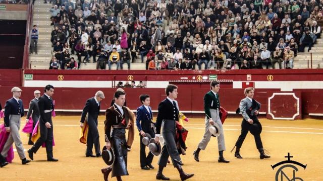 Paseíllo en el festival Taurino benéfico de La Flecha