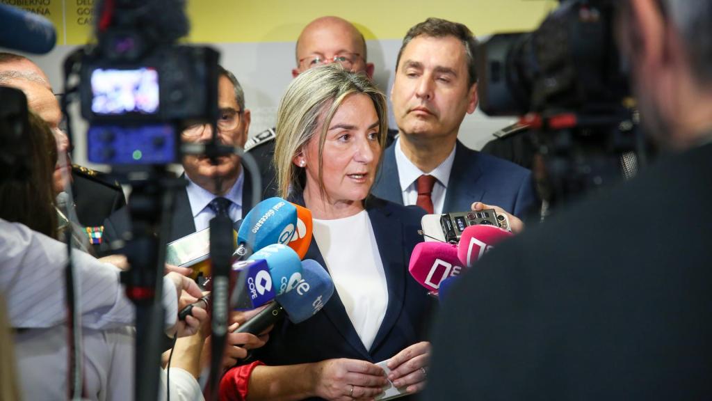 Milagros Tolón tras la Junta de Seguridad. Foto: Ayuntamiento de Toledo.