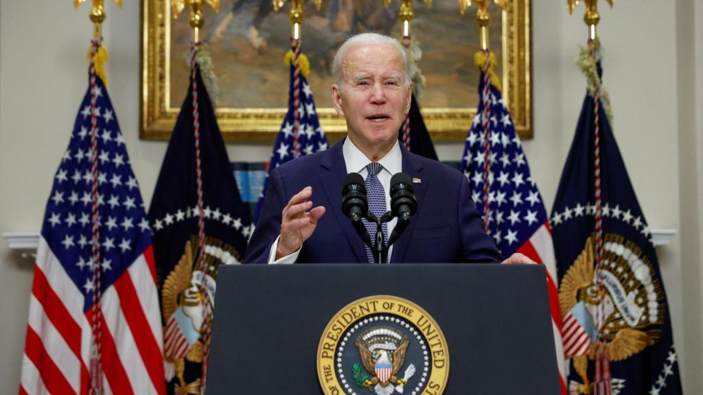 El presidente de Estados Unidos, Joe Biden, durante una rueda de prensa.