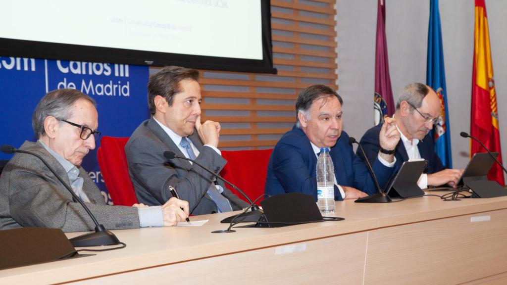 Un instante de la presentación de los diez retos de innovación en el Parque Científico y Tecnológico de la UC3M.