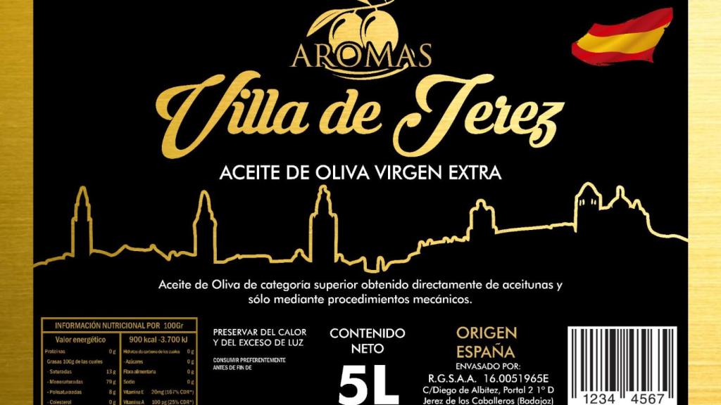 Villa de Jerez, uno de los aceites contaminados.