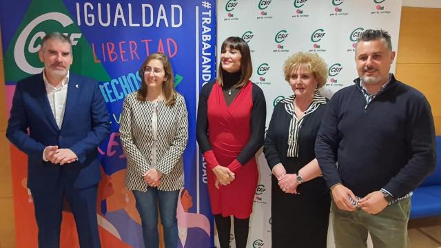 Imagen de las jornadas celebradas este martes por CSIF en Soria.