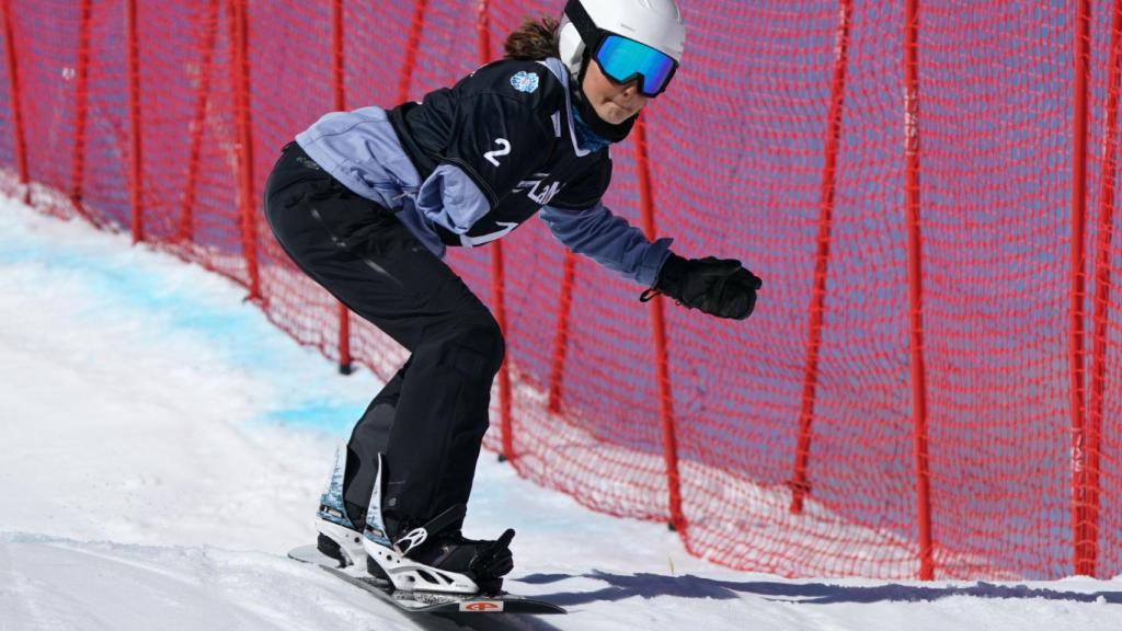 Irati Idiakez durante los Mundiales de Para Snow de La Molina